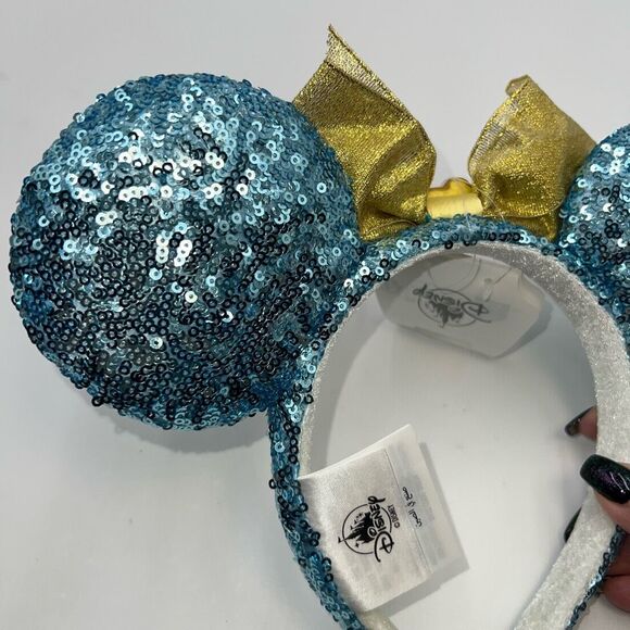 Disney‎ Walt Disney World Marquee Sky Blue Sequin Ear Headband main image 6